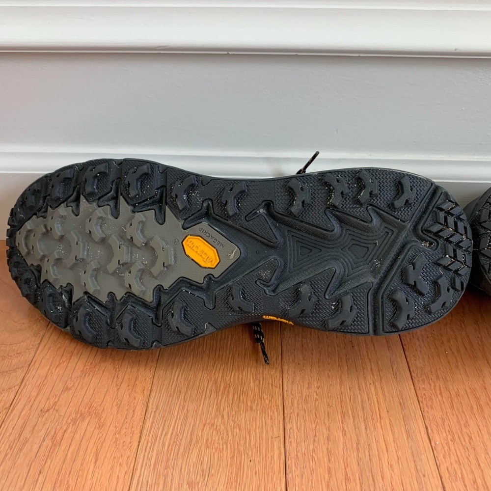 Hoka One One Mens 12 Anthracite Black Speedgoat 4 GTX Gore-Tex Trail Vibram - Picture 6 of 11